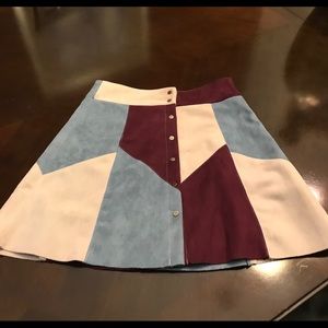 Such a cute skirt! Button up suede skirt
